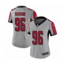 Women's Atlanta Falcons #96 Tyeler Davison Limited Silver Inverted Legend Football Jersey