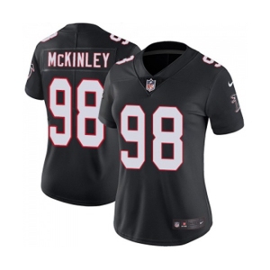 Women's Atlanta Falcons #98 Takkarist McKinley Black Alternate Vapor Untouchable Limited Player Football Jersey