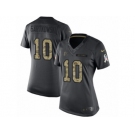 Women's Nike Atlanta Falcons #10 Steve Bartkowski Limited Black 2016 Salute to Service NFL Jersey