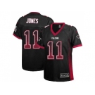 Women's Nike Atlanta Falcons #11 Julio Jones Black Alternate Stitched NFL Elite Drift Fashion Jersey