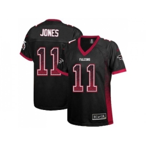 Women's Nike Atlanta Falcons #11 Julio Jones Black Alternate Stitched NFL Elite Drift Fashion Jersey