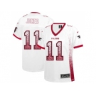 Women's Nike Atlanta Falcons #11 Julio Jones White Stitched NFL Elite Drift Fashion Jersey