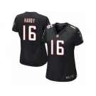 Women's Nike Atlanta Falcons #16 Justin Hardy Limited Black Alternate NFL Jersey