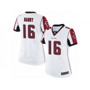 Women's Nike Atlanta Falcons #16 Justin Hardy Limited White NFL Jersey