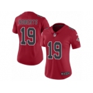 Women's Nike Atlanta Falcons #19 Andre Roberts Limited Red Rush NFL Jersey