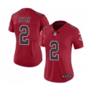 Women's Nike Atlanta Falcons #2 Matt Ryan Limited Red Rush Vapor Untouchable NFL Jersey