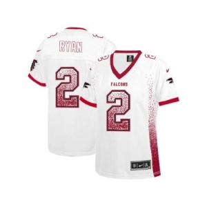 Women's Nike Atlanta Falcons #2 Matt Ryan White Stitched NFL Elite Drift Fashion Jersey