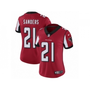 Women's Nike Atlanta Falcons #21 Deion Sanders Vapor Untouchable Limited Red Team Color NFL Jersey