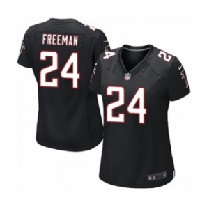 Women's Nike Atlanta Falcons #24 Devonta Freeman Black Alternate NFL Jersey