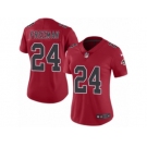 Women's Nike Atlanta Falcons #24 Devonta Freeman Limited Red Rush NFL Jersey