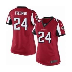 Women's Nike Atlanta Falcons #24 Devonta Freeman Red Team Color NFL Jersey