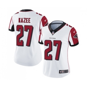 Women's Nike Atlanta Falcons #27 Damontae Kazee White Vapor Untouchable Limited Player NFL Jersey