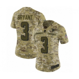 Women's Nike Atlanta Falcons #3 Matt Bryant Limited Camo 2018 Salute to Service NFL Jersey