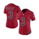 Women's Nike Atlanta Falcons #3 Matt Bryant Limited Red Rush Vapor Untouchable NFL Jersey