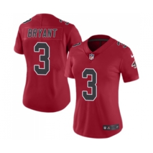 Women's Nike Atlanta Falcons #3 Matt Bryant Limited Red Rush Vapor Untouchable NFL Jersey