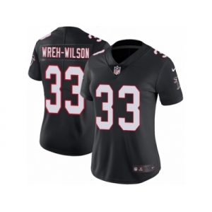 Women's Nike Atlanta Falcons #33 Blidi Wreh-Wilson Black Alternate Vapor Untouchable Limited Player NFL Jersey