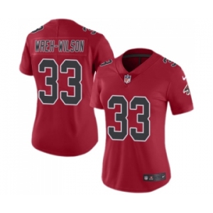 Women's Nike Atlanta Falcons #33 Blidi Wreh-Wilson Limited Red Rush Vapor Untouchable NFL Jersey