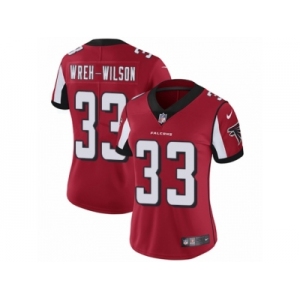 Women's Nike Atlanta Falcons #33 Blidi Wreh-Wilson Red Team Color Vapor Untouchable Limited Player NFL Jersey