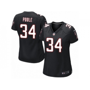 Women's Nike Atlanta Falcons #34 Brian Poole Limited Black Alternate NFL Jersey