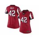 Women's Nike Atlanta Falcons #42 Duke Riley Limited Red Team Color NFL Jersey