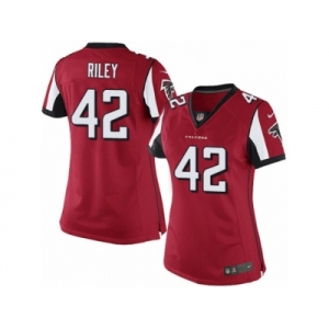 Women's Nike Atlanta Falcons #42 Duke Riley Limited Red Team Color NFL Jersey