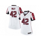 Women's Nike Atlanta Falcons #42 Duke Riley Limited White NFL Jersey