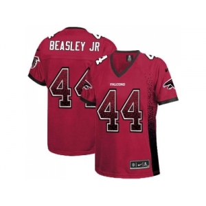 Women's Nike Atlanta Falcons #44 Vic Beasley Jr Red Team Color Stitched NFL Elite Drift Fashion Jersey