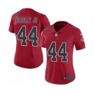 Women's Nike Atlanta Falcons #44 Vic Beasley Limited Red Rush Vapor Untouchable NFL Jersey