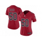 Women's Nike Atlanta Falcons #50 Brooks Reed Limited Red Rush NFL Jersey