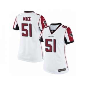 Women's Nike Atlanta Falcons #51 Alex Mack Limited White NFL Jersey