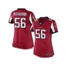 Women's Nike Atlanta Falcons #56 Sean Weatherspoon Limited Red Team Color NFL Jersey