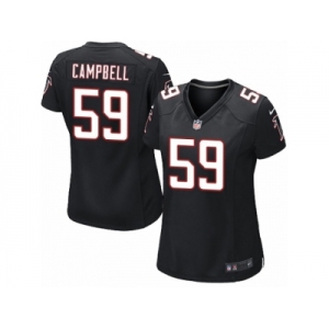 Women's Nike Atlanta Falcons #59 De'Vondre Campbell Limited Black Alternate NFL Jersey