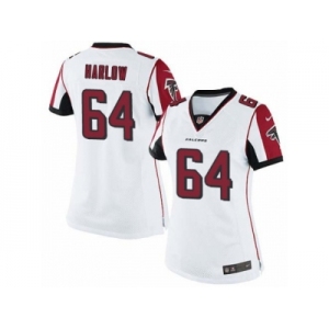 Women's Nike Atlanta Falcons #64 Sean Harlow Limited White NFL Jersey