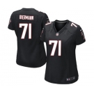 Women's Nike Atlanta Falcons #71 Kroy Biermann Game Black Alternate NFL Jersey