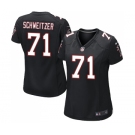 Women's Nike Atlanta Falcons #71 Wes Schweitzer Game Black Alternate NFL Jersey