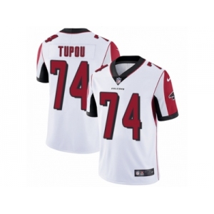 Women's Nike Atlanta Falcons #74 Tani Tupou White Vapor Untouchable Limited Player NFL Jersey