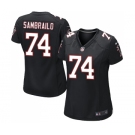 Women's Nike Atlanta Falcons #74 Ty Sambrailo Game Black Alternate NFL Jersey