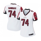 Women's Nike Atlanta Falcons #74 Ty Sambrailo Game White NFL Jersey