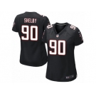 Women's Nike Atlanta Falcons #90 Derrick Shelby Limited Black Alternate NFL Jersey