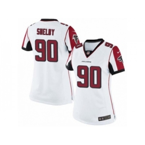 Women's Nike Atlanta Falcons #90 Derrick Shelby Limited White NFL Jersey