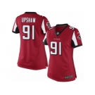 Women's Nike Atlanta Falcons #91 Courtney Upshaw Limited Red Team Color NFL Jersey