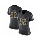 Women's Nike Atlanta Falcons #92 Dontari Poe Limited Black 2016 Salute to Service NFL Jersey