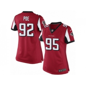 Women's Nike Atlanta Falcons #92 Dontari Poe Limited Red Team Color NFL Jersey