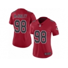 Women's Nike Atlanta Falcons #98 Takkarist McKinley Limited Red Rush NFL Jersey