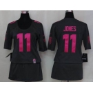 nike women nfl jerseys atlanta falcons #11 jones dk.grey[breast cancer awareness]