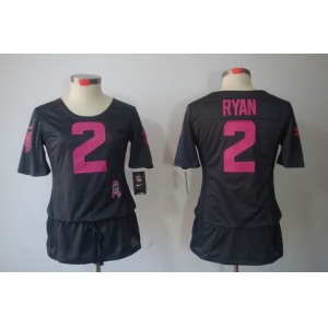 nike women nfl jerseys atlanta falcons #2 matt ryan dk.grey[breast cancer awareness]