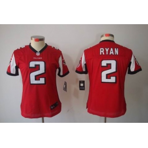 nike women nfl jerseys atlanta falcons #2 matt ryan red[nike limited]