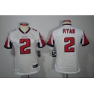 nike women nfl jerseys atlanta falcons #2 matt ryan white[nike limited]