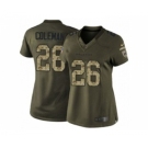 nike women nfl jerseys atlanta falcons #26 coleman army green[nike Limited Salute To Service]