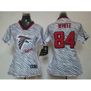 nike women nfl jerseys atlanta falcons #84 white [fem fan zebra]